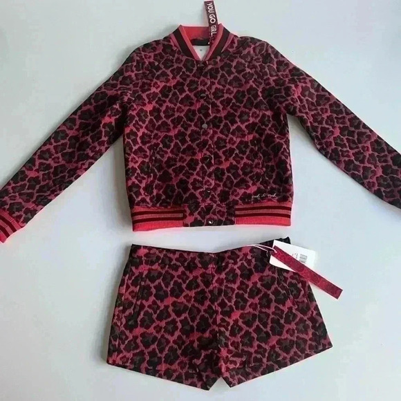 Nik & Nik Girl’s Red Leopard Jacket - Picture 10 of 12